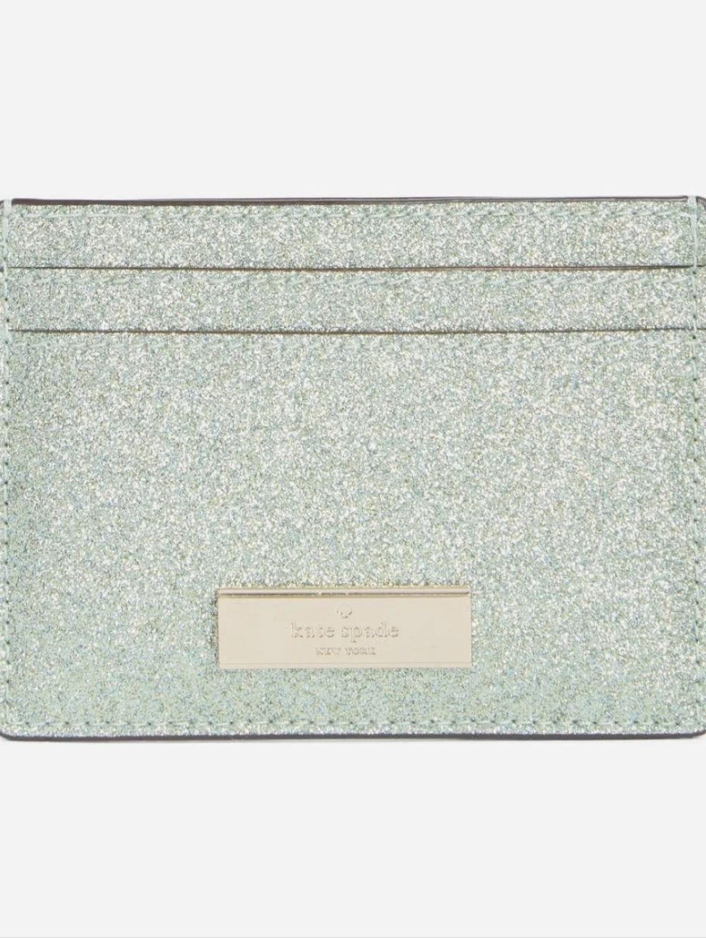 Kate Spade NY Kenzie Glitter Card Case NWT